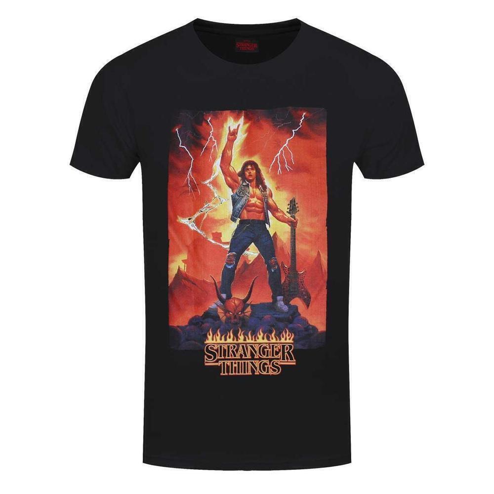 Stranger Things Eddie Munson Rocks Metal Fan Unisex T-Shirt - Picture 1 of 4